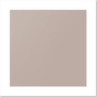 Mushroom: Plain light brown, soft mocha beige, just color Posters and Art